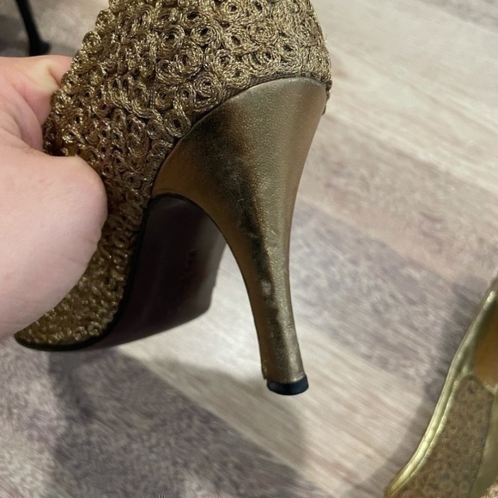 CASADEI CROCHET HEELS SIZE 39 - Picture 10 of 16